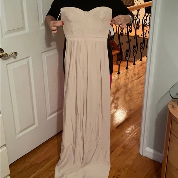 Parker Blush Silk Strapless Gown - Picture 4 of 9